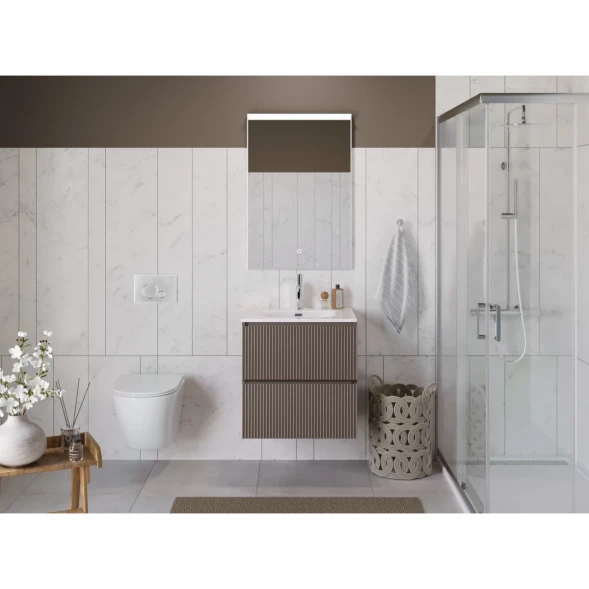 Тумба под раковину BelBagno Uno UNO-700-2C-SO-CO 70 см, подвесная, бежевый матовый