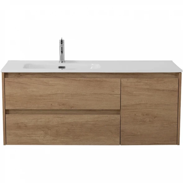 Тумба под раковину BelBagno Kraft KRAFT-1200-2C-1A-SO-RNN-L 120 см L, подвесная, Rovere Nebrasca Nature