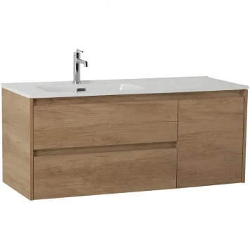 Тумба под раковину BelBagno Kraft KRAFT-1200-2C-1A-SO-RNN-L 120 см L, подвесная, Rovere Nebrasca Nature