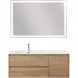 Тумба под раковину BelBagno Kraft KRAFT-1200-2C-1A-SO-RNN-L 120 см L, подвесная, Rovere Nebrasca Nature
