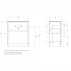 Тумба под раковину BelBagno Kraft KRAFT39-700/390-2C-PIA-BO 70,5 см, напольная, Bianco Opaco