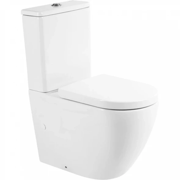Чаша напольного безободкового унитаза BelBagno Sfera-R BB2141CPR