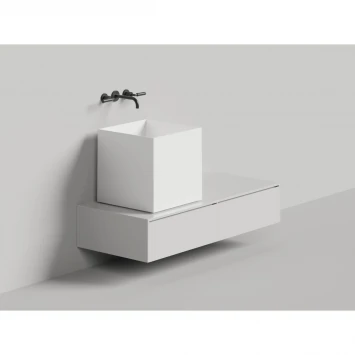 Раковина-чаша Salini S-Stone Armonia Square 03 130523M 45x45 см, накладная, белый матовый