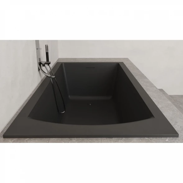 Ванна из литьевого мрамора Salini S-Stone Cascata Kit 104323MF 169,8x75 см, покраска по RAL матовый полностью