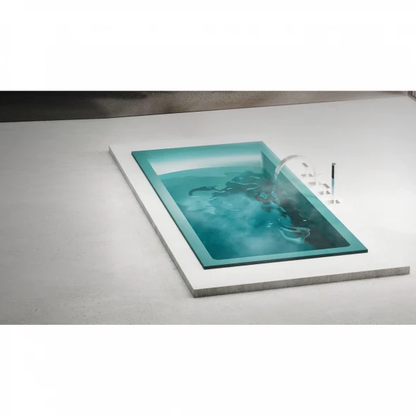 Ванна из литьевого мрамора Salini S-Stone Cascata Kit 104323MF 169,8x75 см, покраска по RAL матовый полностью