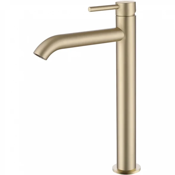 Смеситель для раковины Abber Wasser Kreis AF8111G Золото матовый