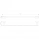 Полотенцедержатель Wonzon &amp; Woghand Flat WW-9712-60CM 61 см, хром