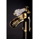 Смеситель для раковины Boheme Vogue Crystal 211-CRST Золото