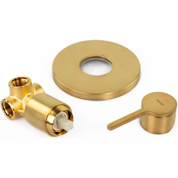 Смеситель для душа Emmevi Filobrass 85009/ORS встраиваемый, Золото матовый