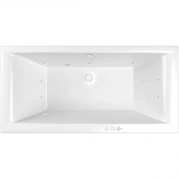 Акриловая ванна Whitecross Savia Duo 0103.170080.100.SMART.WH 170x80 см, с гидромассажем, белый