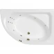 Акриловая ванна Whitecross Aquarella 0109.170110.100.LINE.BR 170x110 см R, с гидромассажем, угловая, белый