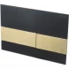 Кнопка смыва Cezares Lux LUX-GN-1-BORO для инсталляции, черный/золотой матовый