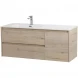 Тумба под раковину BelBagno Kraft KRAFT-1200-2C-1A-SO-RGB-L 120 см L, подвесная, Rovere Galifax Bianco