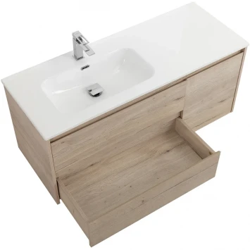 Тумба под раковину BelBagno Kraft KRAFT-1200-2C-1A-SO-RGB-L 120 см L, подвесная, Rovere Galifax Bianco