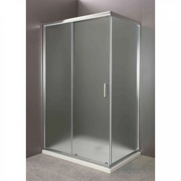 Душевой уголок 120x90 см BelBagno Uno UNO-AH-1-120/90-P-Cr текстурное стекло