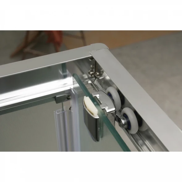 Душевой уголок 120x90 см BelBagno Uno UNO-AH-1-120/90-P-Cr текстурное стекло