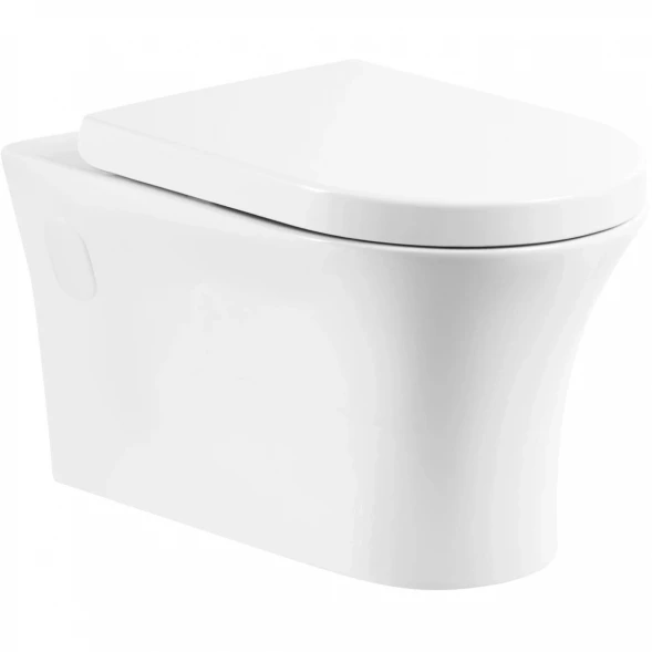 Унитаз подвесной BelBagno Ancona BB1224CHR-SM безободковый, белый