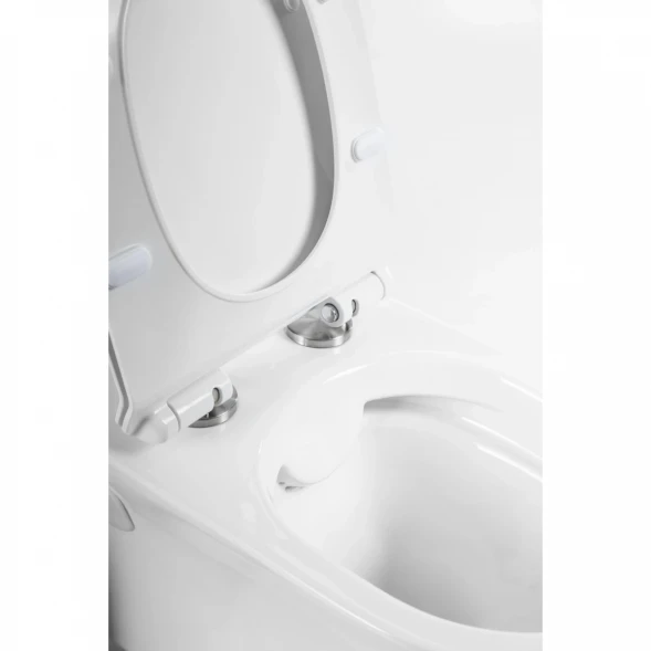Унитаз подвесной BelBagno Ancona BB1224CHR-SM безободковый, белый