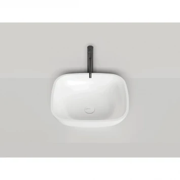 Раковина-чаша Salini S-Sense Gloria 08 1102108G 49,5x44,5 см, накладная, белый глянец