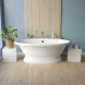 Ванна из литьевого мрамора Marmo Bagno Аззуро MB-A180-90 180x90 см, отдельностоящая, белый