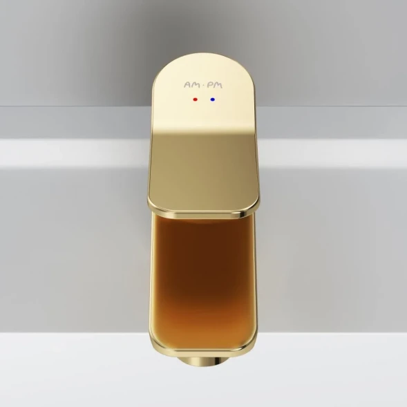 Смеситель для раковины Am.Pm X-Joy F85A02199 без донного клапана, Золото