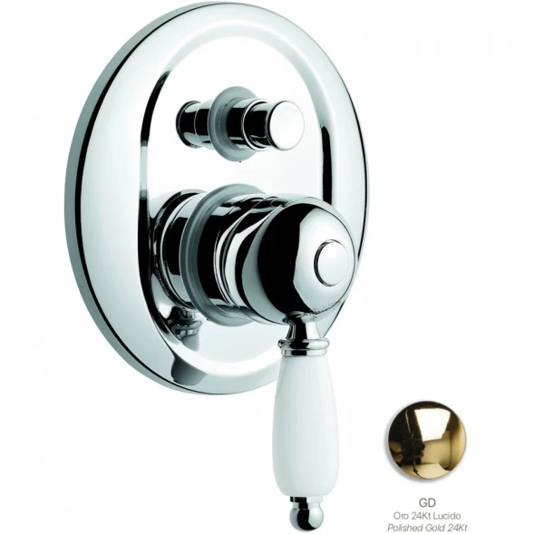 Смеситель для ванны Emmevi Laguna 40019/OR встраиваемый, Золото