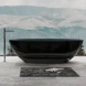 Ванна из полиэфирной смолы Abber Kristall AT9702Onyx 180x85 см, отдельностоящая, черный