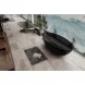 Ванна из полиэфирной смолы Abber Kristall AT9702Onyx 180x85 см, отдельностоящая, черный