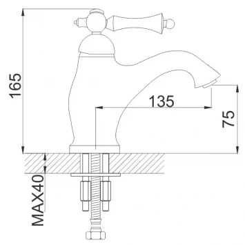 Смеситель для раковины Rose R0101Q