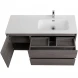 Тумба под раковину BelBagno Kraft KRAFT-1200-2C-1A-SO-CG-R 120 см R, подвесная, Cemento Grigio