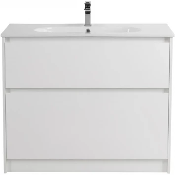 Тумба под раковину BelBagno Kraft KRAFT-1000-2C-PIA-BO 100 см, напольная, Bianco Opaco