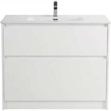 Тумба под раковину BelBagno Kraft KRAFT-1000-2C-PIA-BO 100 см, напольная, Bianco Opaco