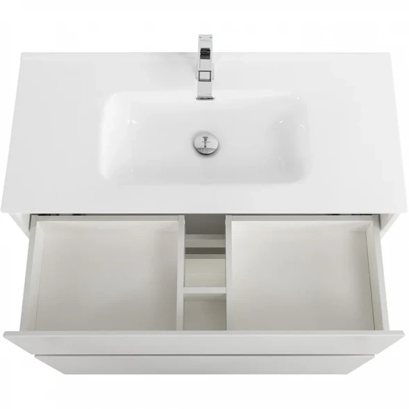 Тумба под раковину BelBagno Kraft KRAFT-1000-2C-PIA-BO 100 см, напольная, Bianco Opaco