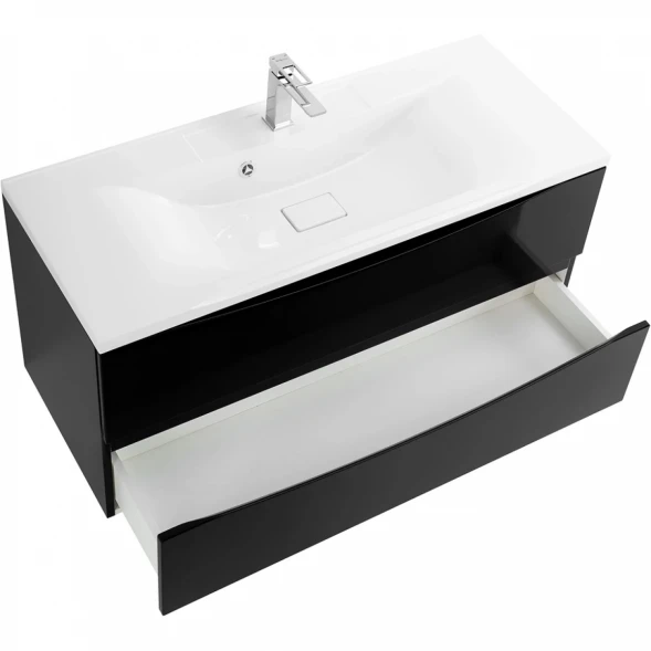 Тумба Nero Lucido 109,6 см BelBagno Marino MARINO-1100-2C-SO-NL-P