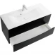 Тумба Nero Lucido 109,6 см BelBagno Marino MARINO-1100-2C-SO-NL-P