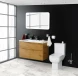 Чаша напольного безободкового унитаза с сиденьем микролифт BelBagno Aurora BB8604CPR/SC