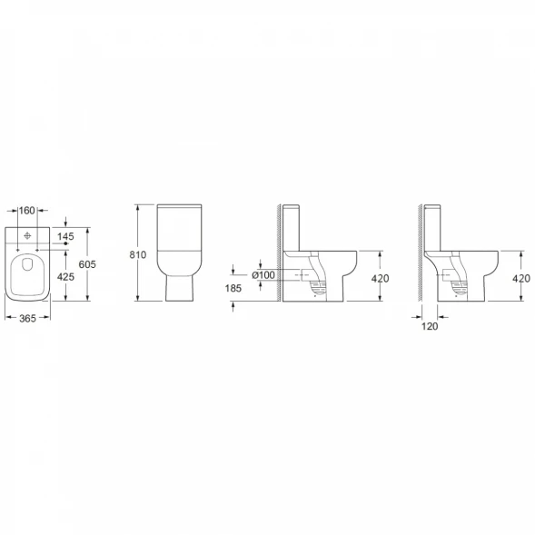 Чаша напольного безободкового унитаза с сиденьем микролифт BelBagno Aurora BB8604CPR/SC