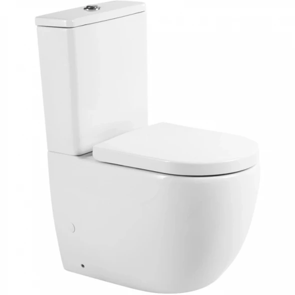 Чаша напольного безободкового унитаза BelBagno Sfera-TR BB2128CPR