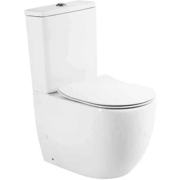 Чаша напольного безободкового унитаза BelBagno Sfera-TR BB2128CPR