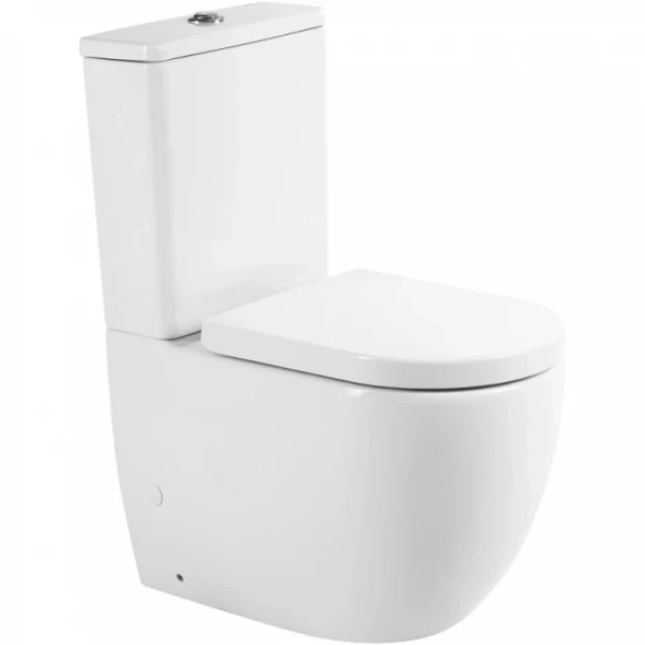 Чаша напольного безободкового унитаза BelBagno Sfera-TR BB2128CPR