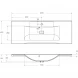 Раковина 120x45 см BelBagno Marino BB1200/450-LV-MR-PR