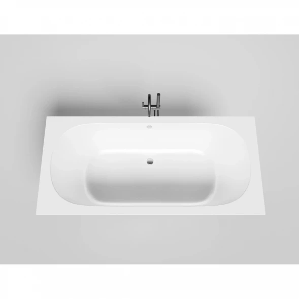 Ванна из литьевого мрамора Salini S-Stone Ornella Axis 103422M 190,5x90,5 см, белый матовый