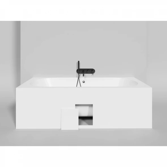 Ванна из литьевого мрамора Salini S-Stone Ornella Axis 103422M 190,5x90,5 см, белый матовый