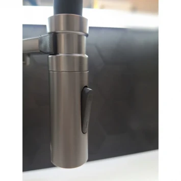 Смеситель для кухни AltroBagno Flusso Flusso AltroBagnoFlusso050203GM с подключением к фильтру, гибким изливом, оружейная сталь