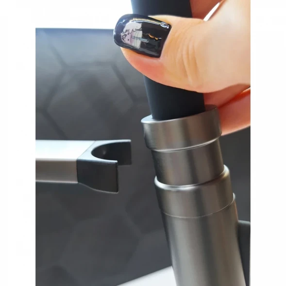 Смеситель для кухни AltroBagno Flusso Flusso AltroBagnoFlusso050203GM с подключением к фильтру, гибким изливом, оружейная сталь