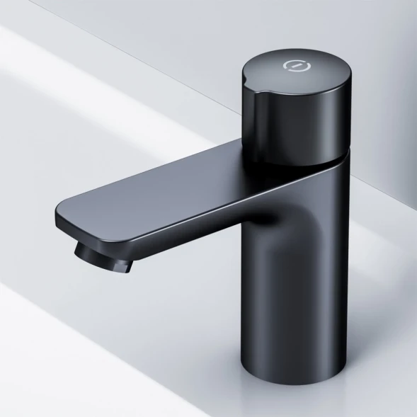 Смеситель для раковины Am.Pm X-Joy F85A02522 без донного клапана, черный матовый