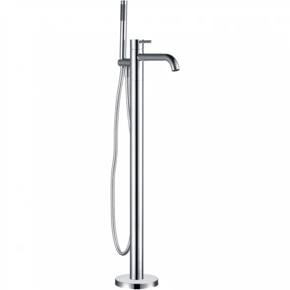 Смеситель напольный для ванны AQUAme Siena AQM6218CR хром