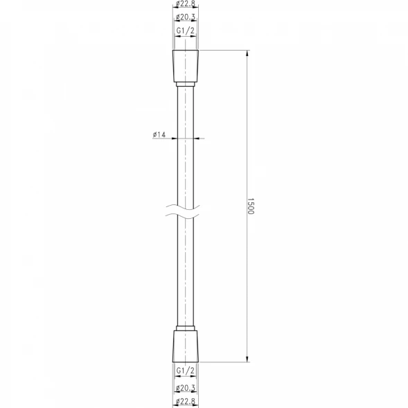 Душевой шланг Cezares CZR-FMD-150-01 150 см, серебряный