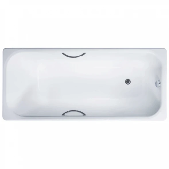 Ванна чугунная Delice Aurora DLR230605R 170x70 см, с отверстиями под ручки, белый