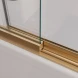 Шторка на ванну Cezares Slider SLIDER-FIX-VF-11-90/150-C-BORO 90 см, профиль золотой матовый, стекло прозрачное